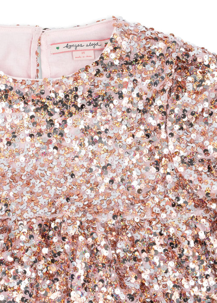 Konges Sløjd - Lila Sequins Dress Ks107391 - Grey/rosa