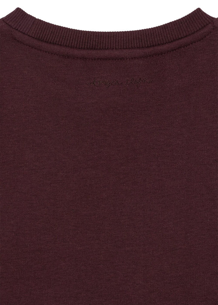 Konges Sløjd - Lou Bow Sweat Dress Gots Ks106520 - Decadent Chocolate