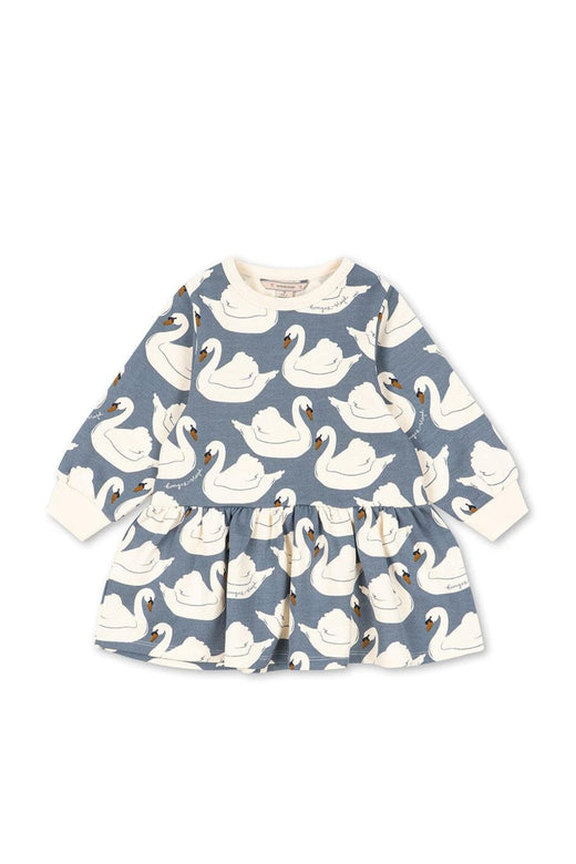 Konges Sløjd - Loupy Print Sweat Dress Gots Ks106114 - Swan
