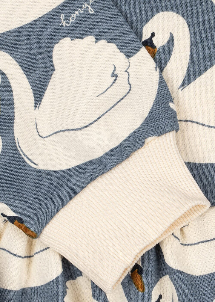 Konges Sløjd - Loupy Print Sweat Dress Gots Ks106114 - Swan