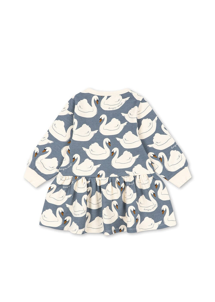 Konges Sløjd - Loupy Print Sweat Dress Gots Ks106114 - Swan