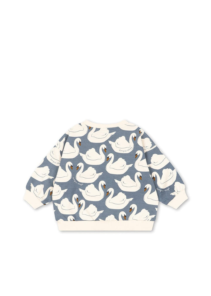 Konges Sløjd - Loupy Print Sweat Shirt Gots Ks106116 - Swan