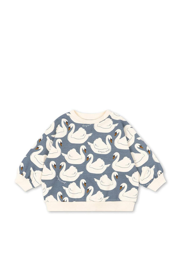 Konges Sløjd - Loupy Print Sweat Shirt Gots Ks106116 - Swan