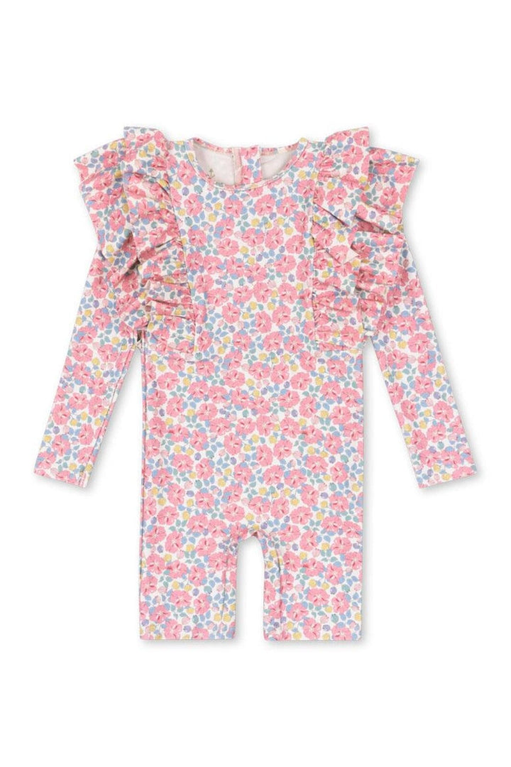 Konges Sløjd - Manuca Frill Onesie Grs Ks103262 - Amour Pink Bodysuits 