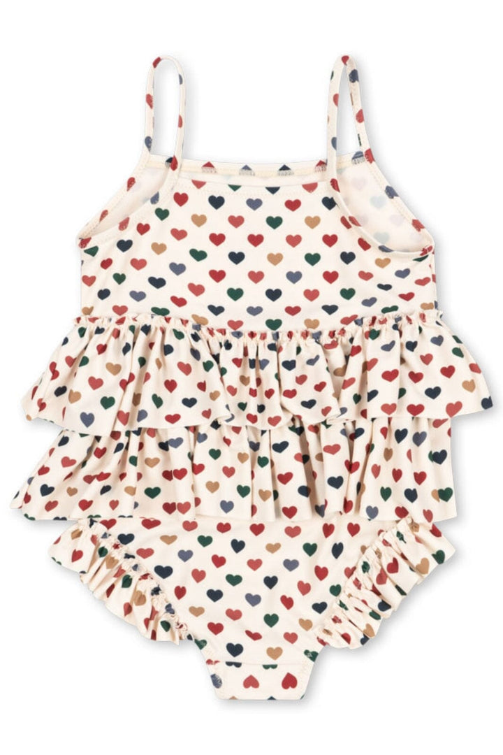 Konges Sløjd - Manuca Frill Swimsuit Grs Ks102513 - Coeur Coloré