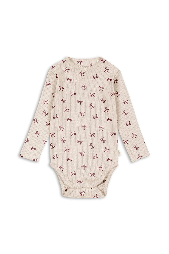 Konges Sløjd - Minnie Body Gots Ks104373 - Bow Rouge Bodysuits 