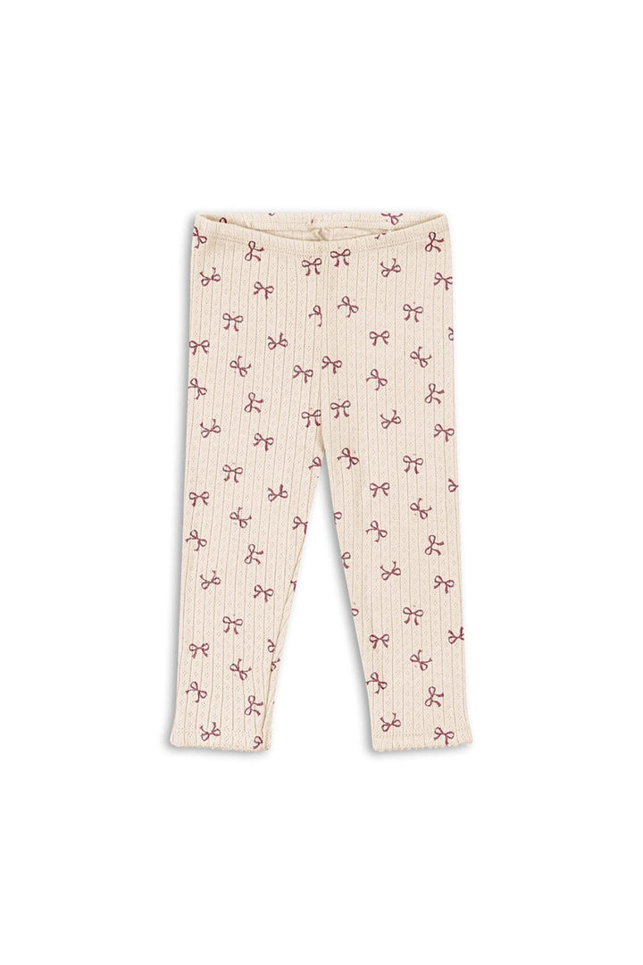 Konges Sløjd - Minnie Pants Gots Ks104378 - Bow Rouge Bukser 