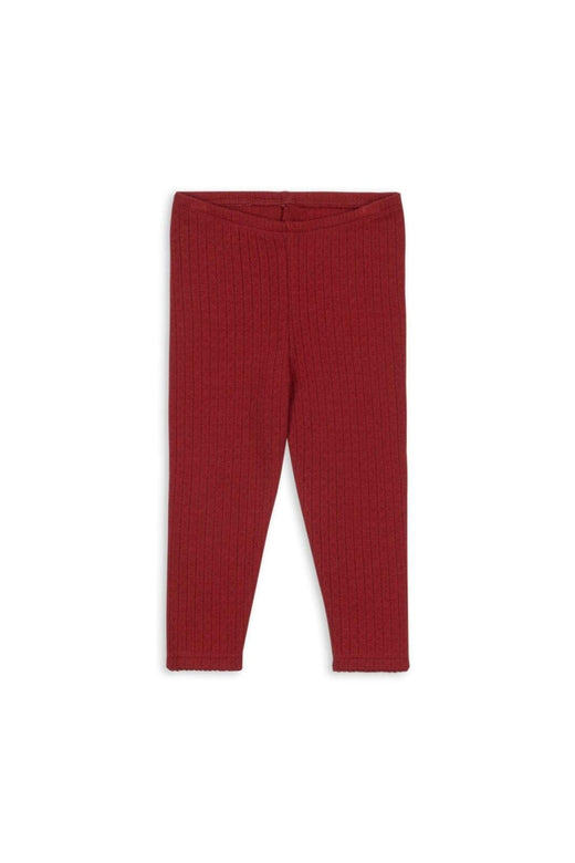 Konges Sløjd - Minnie Pants Gots Ks104378 - Red Dahlia Bukser 