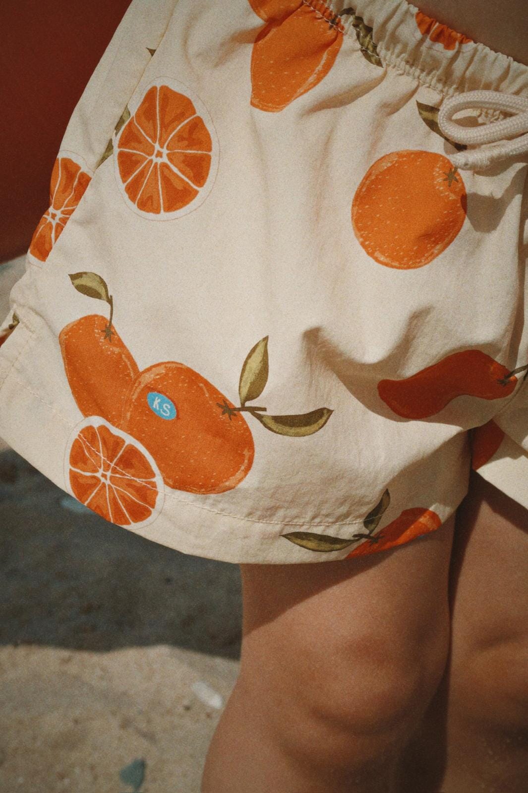 Konges Sløjd - Pomio Short Swim Shorts Grs Ks105523 - Arancia Blu