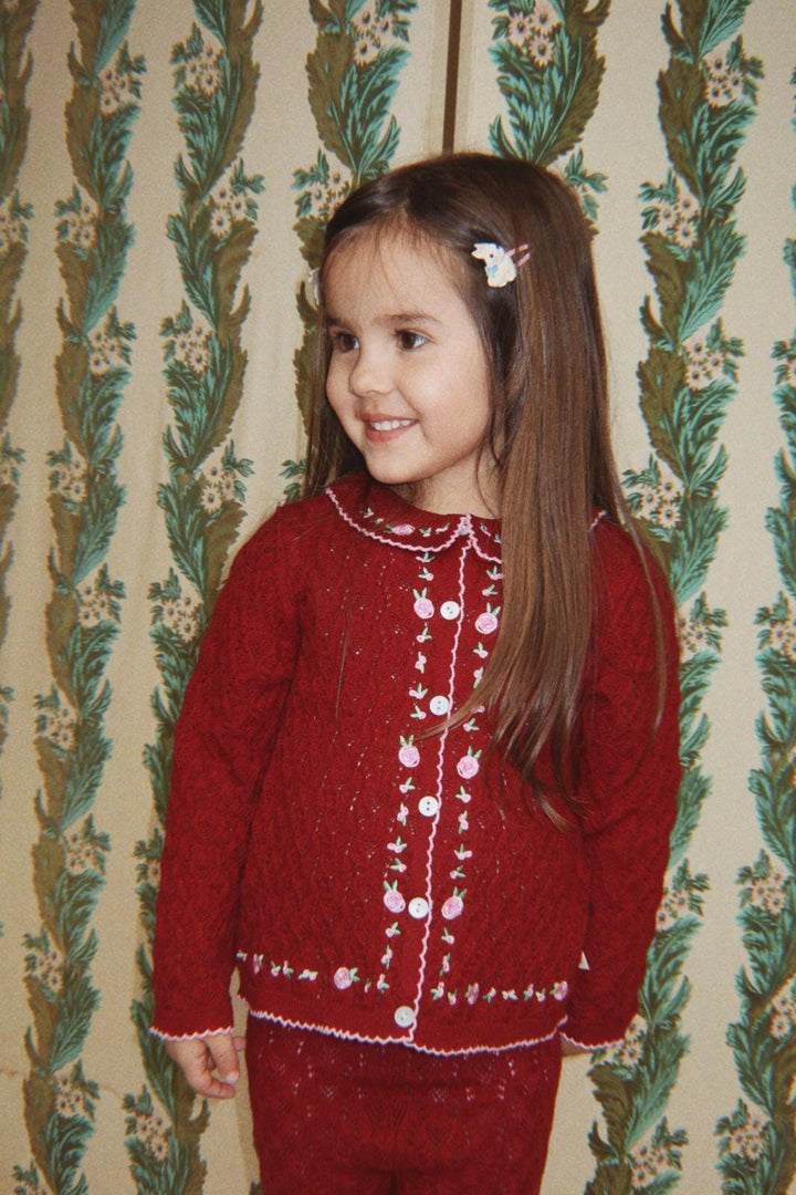 Konges Sløjd - Rosier Cardigan Ks106224 - Pomegranate Cardigans 