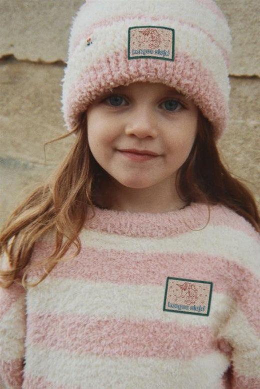 Konges Sløjd - Softy Sweater Ks106239 - Rosy Stripe Strikbluser 