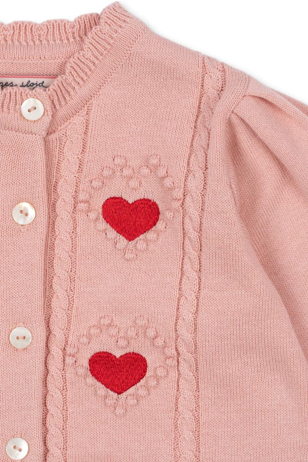 Konges Sløjd - Soleil Cardigan Gots Ks103980 - Silver Pink