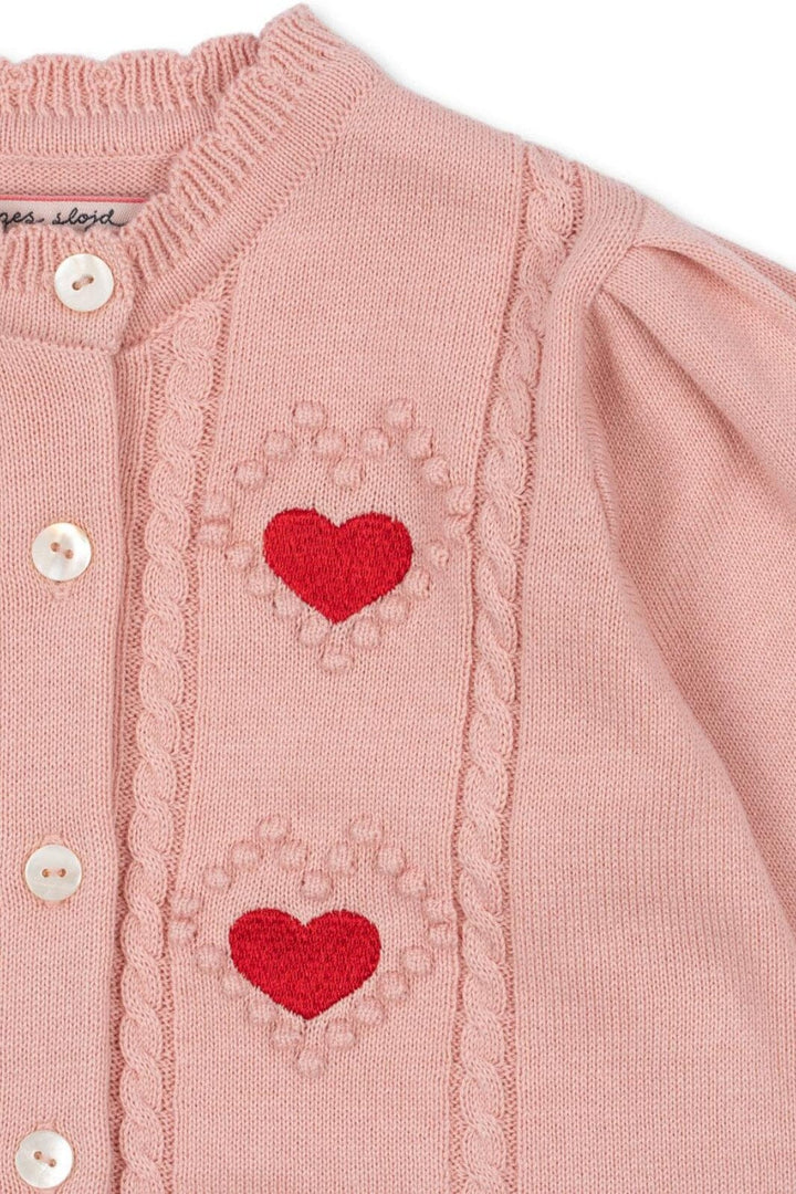 Konges Sløjd - Soleil Cardigan Gots Ks103980 - Silver Pink