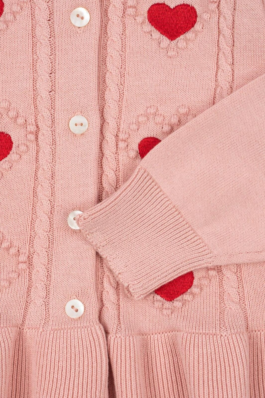 Konges Sløjd - Soleil Cardigan Gots Ks103980 - Silver Pink