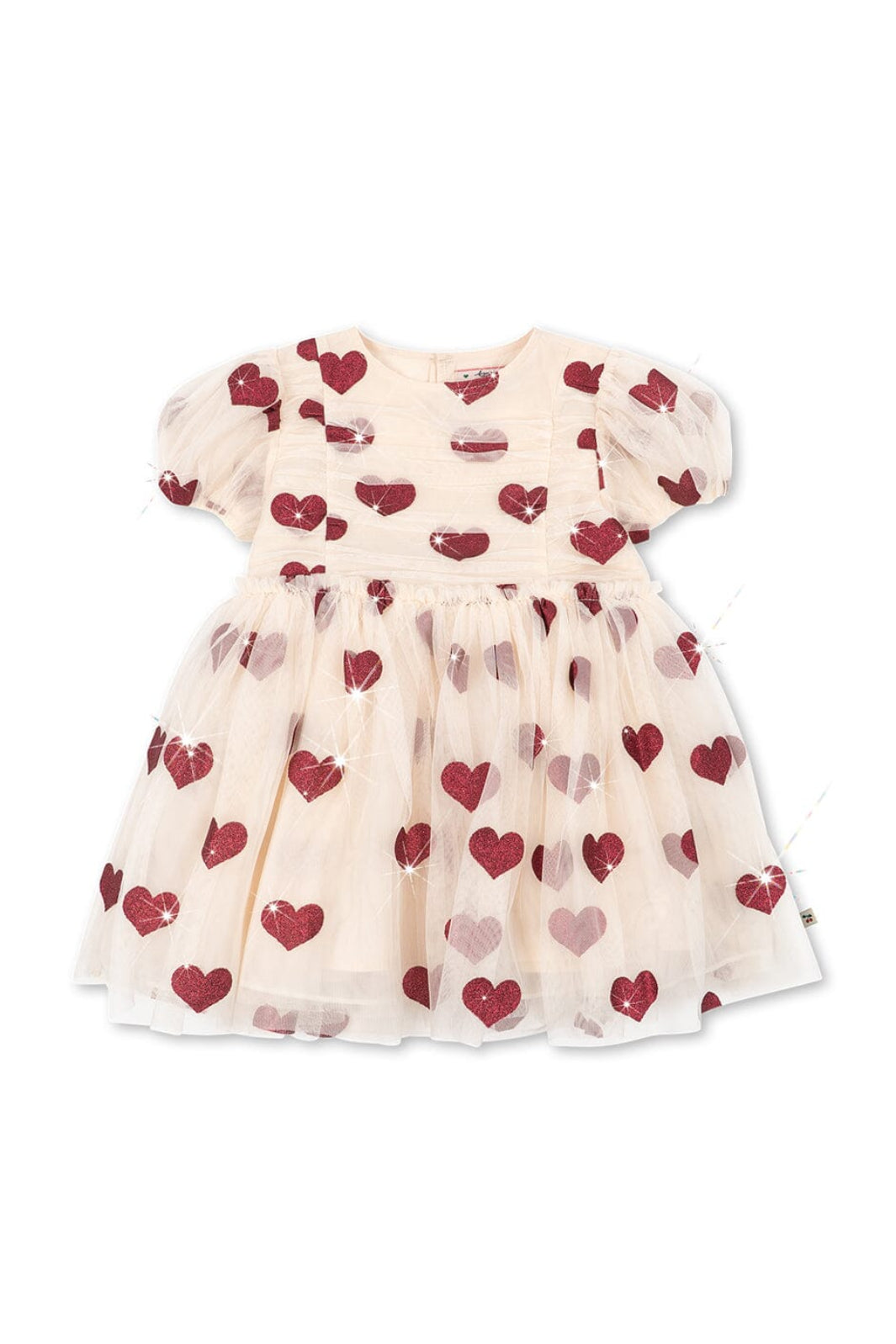 Konges Sløjd - Tullie Dress Grs Ks106301 - Coeur Glitter