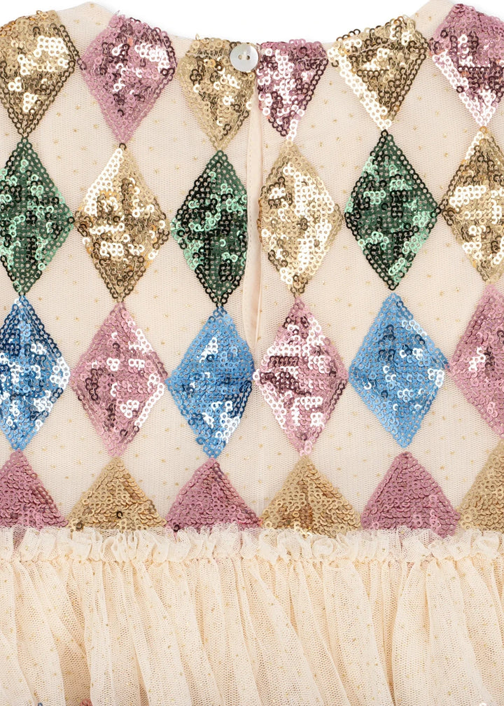 Konges Sløjd - Yvonne Harlekin Dress Ks106657 - Harlekin Sequin Kjoler 