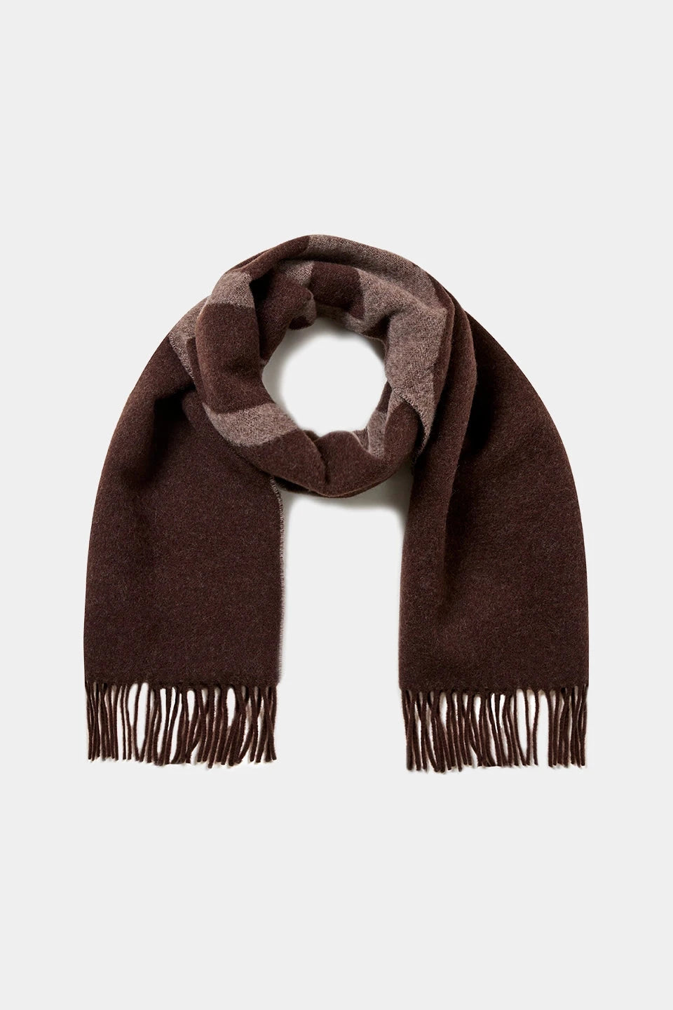 Lala Berlin - Lala Scarf 4 10025733 - Brown Halstørklæder 
