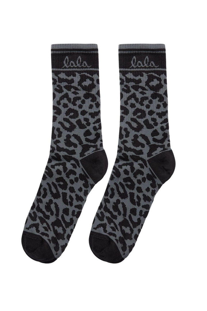 Lala Berlin - Lbsocks Sami 10020086 - Asphalt Leo Strømper 