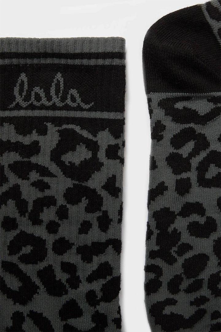 Lala Berlin - Lbsocks Sami 10020086 - Asphalt Leo Strømper 