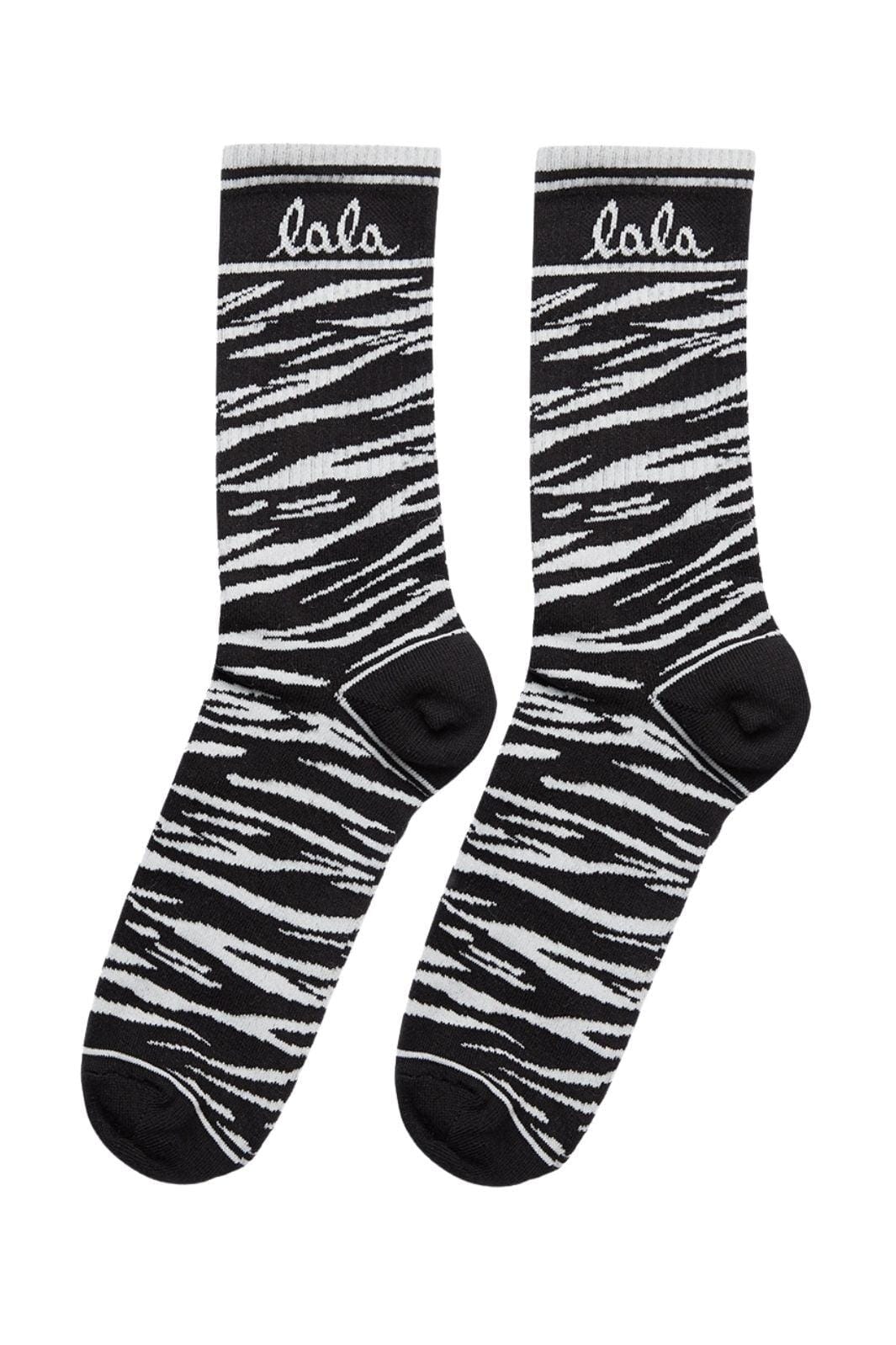 Lala Berlin - Lbsocks Sami 10020087 - Black Tiger Strømper 