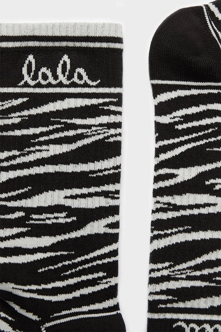 Lala Berlin - Lbsocks Sami 10020087 - Black Tiger Strømper 