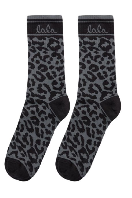 Lala Berlin - Socks Sanira 10022260 - Asphalt Leo Sokker 