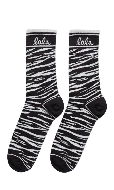 Lala Berlin - Socks Sanira 10022261 - Black Tiger Sokker 