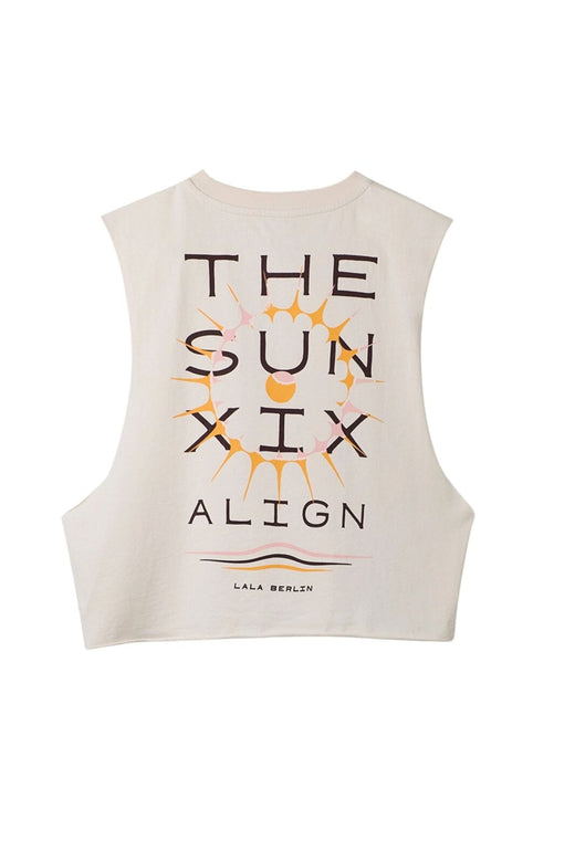 Lala Berlin - Tank Top Heike 10024779 - White Sand Tank Top 