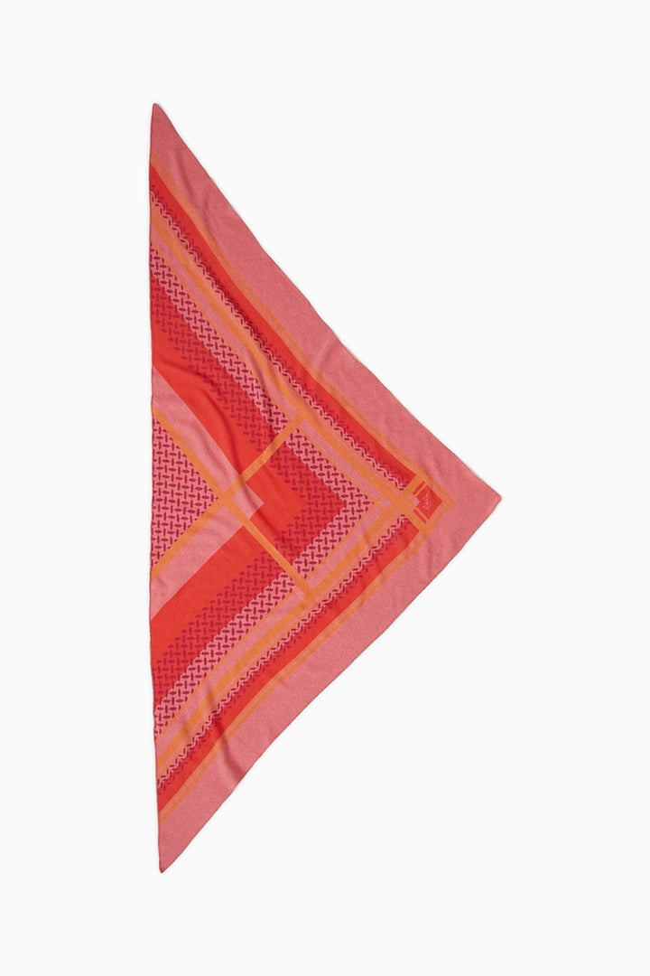 Lala Berlin - Triangle Double Heritage - Rosa/Orange Tørklæder 