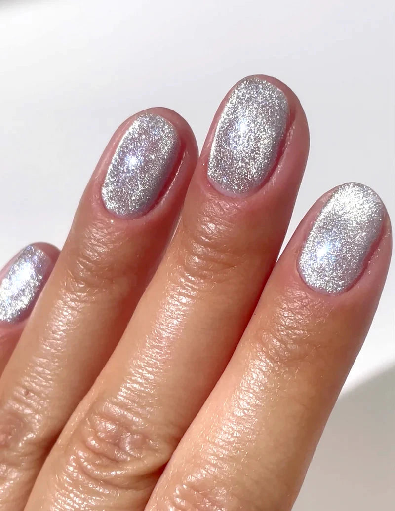 Le Mini Macaron - Single Gel Polish, Cat Eye Magnet Gel Polish Incl. Magnet Nyhed! CEG001 - Moon Beam Neglelak 
