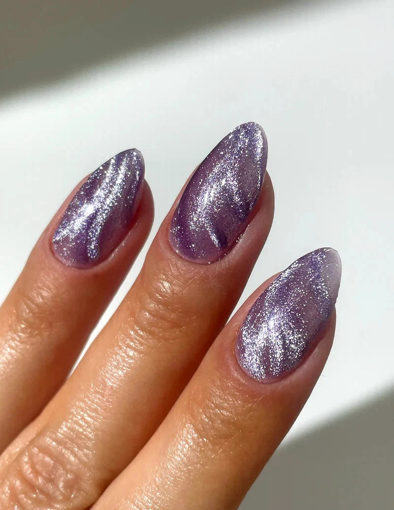 Le Mini Macaron - Single Gel Polish, Cat Eye Magnet Gel Polish Incl. Magnet Nyhed! CEG003 - Lavender Haze Neglelak 