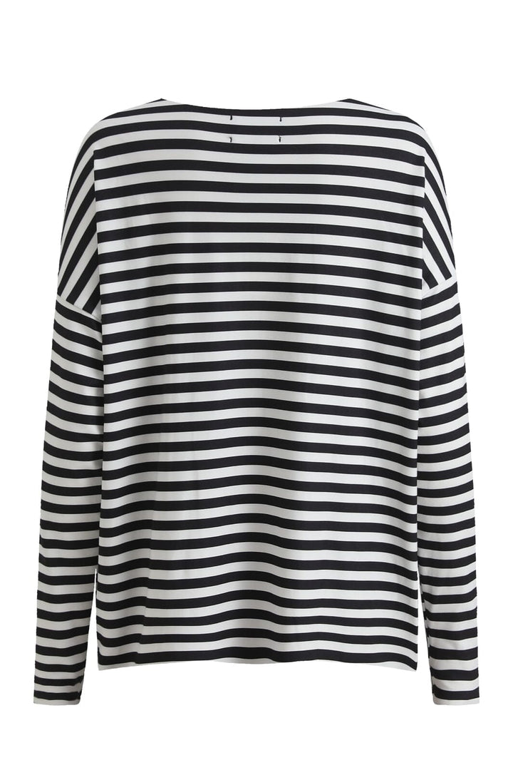 Liberte - Alma-Ls-Top - Black Creme Stripe