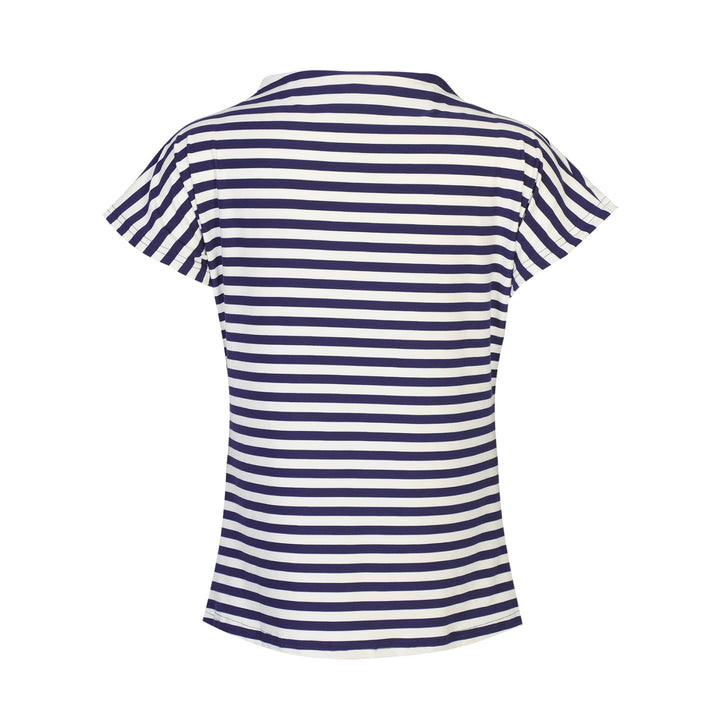 Liberte - Alma-Top 9501 - Blue Creme Stripe T-shirts 