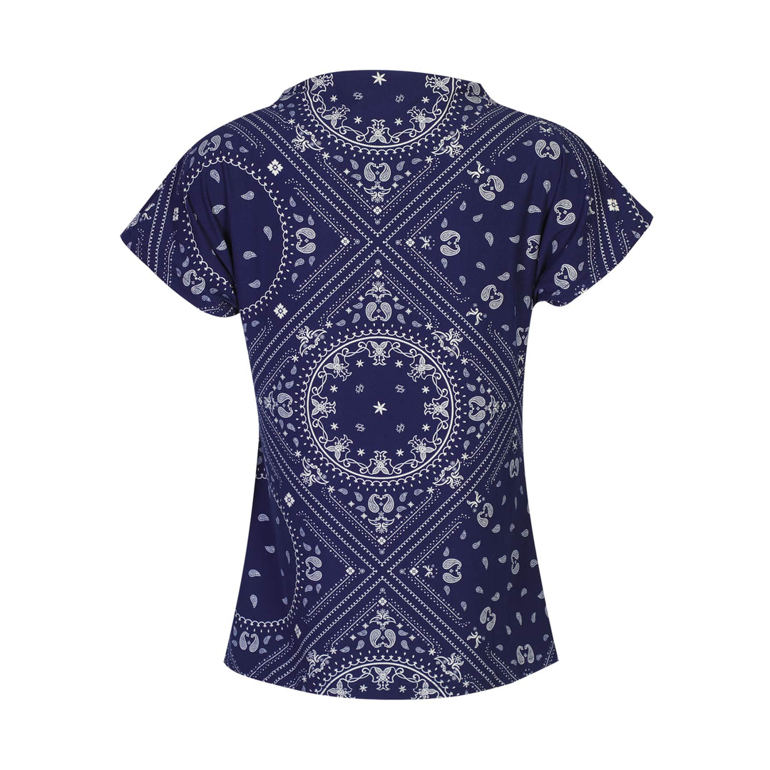 Liberte - Alma-Top 9501 - Blue Scarf T-shirts 