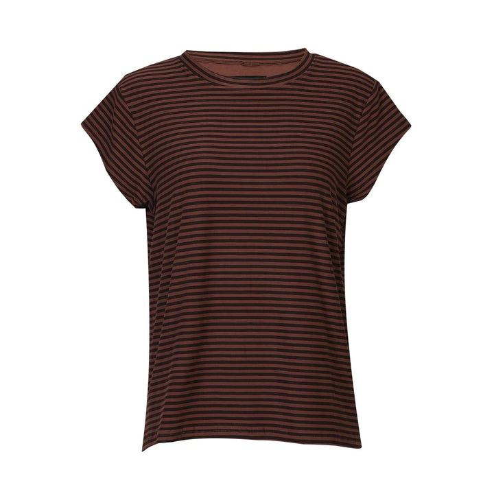 Liberte - Alma-U-Tshirt 9581 - Espresso Stripe T-shirts 