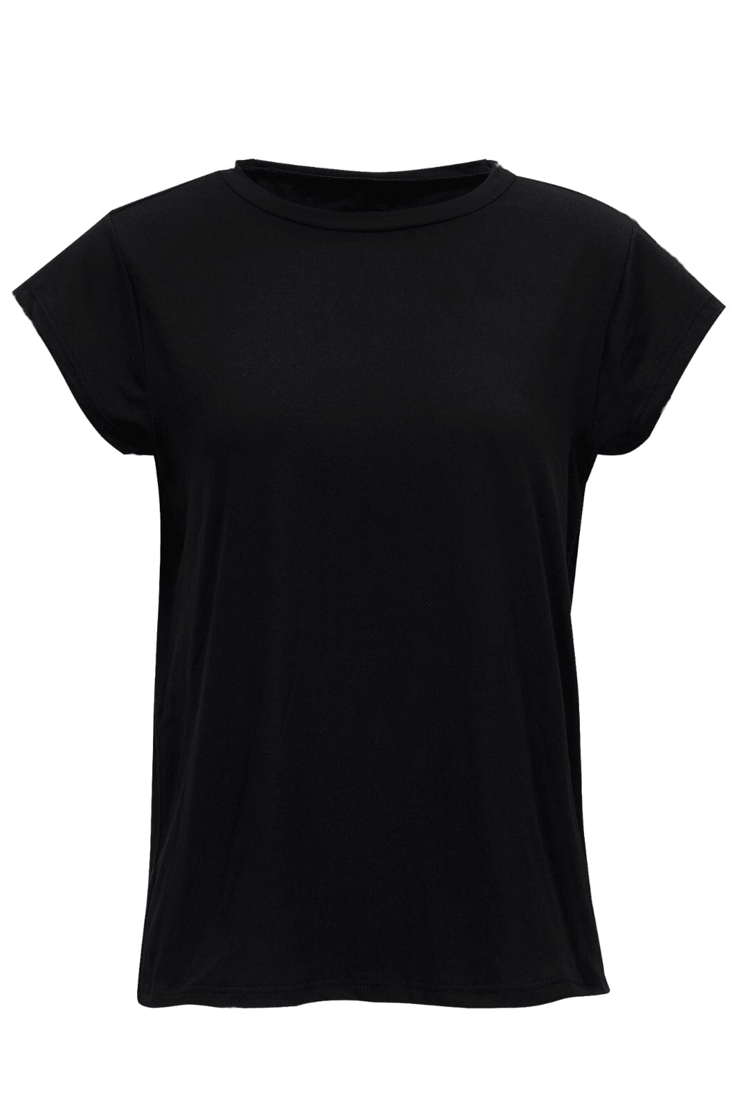 ALMA-FRILL-T-SHIRT - BLACK