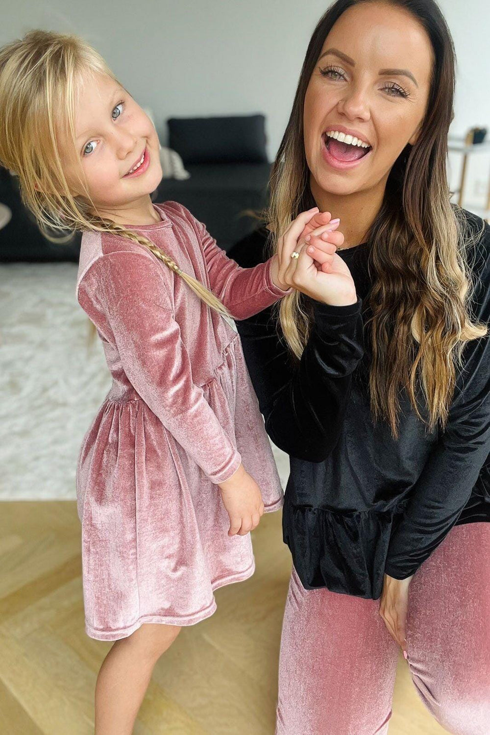 Forudbestilling - LIBERTÉ - Nalma LS Babydoll Dress (KIDS) - Rose (Midt November) Dresses 