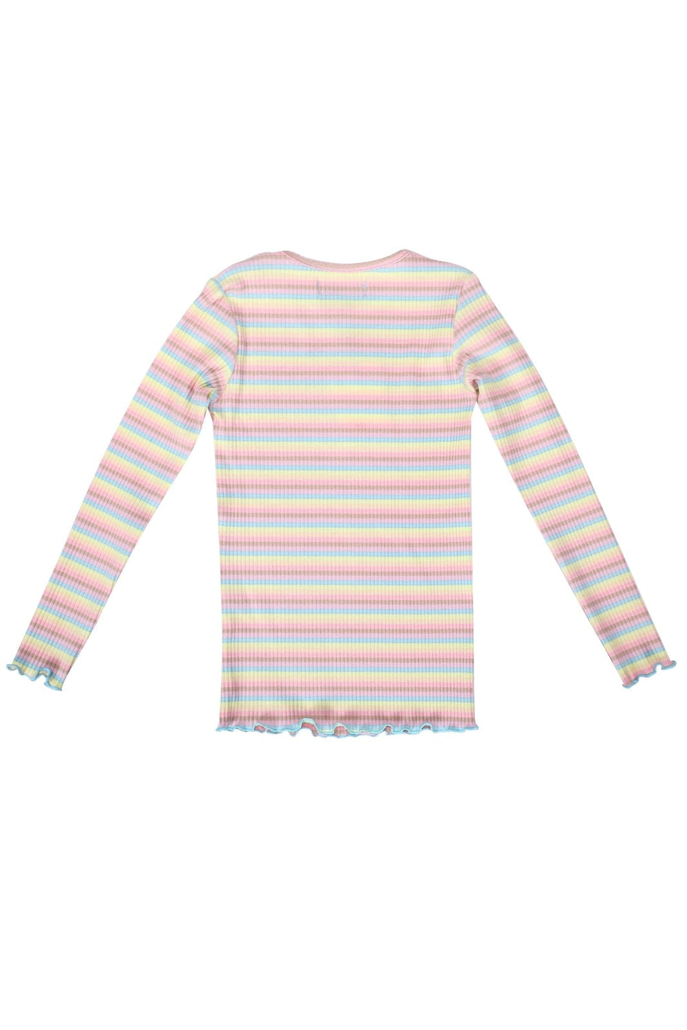 Liberte Ami - Natalia-Ls-Blouse-Kids - Dusty Multicolor Stripe Bluser 