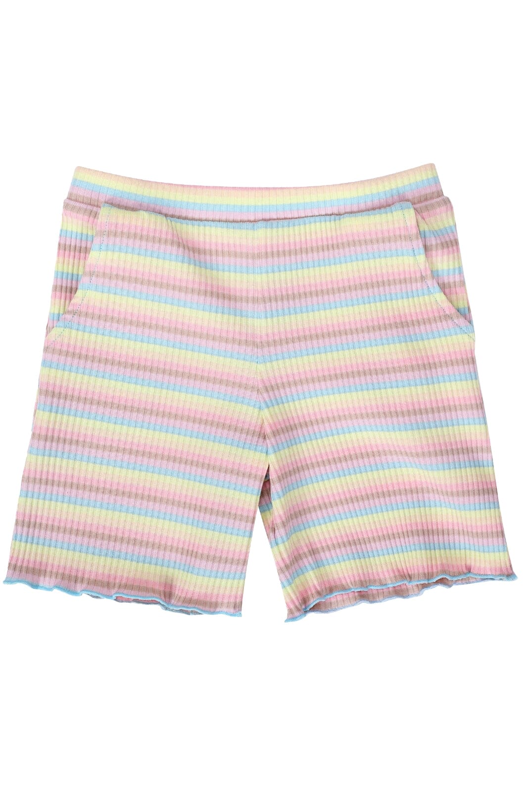 Liberte Ami - Natalia-Shorts-Kids - Dusty Multicolor Stripe Shorts 