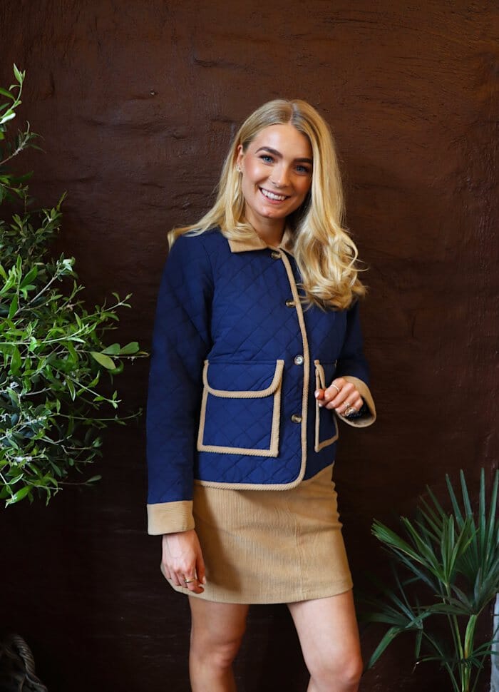 Liberte - Corduroy Mini Skirt 22304 - Sand Nederdele 