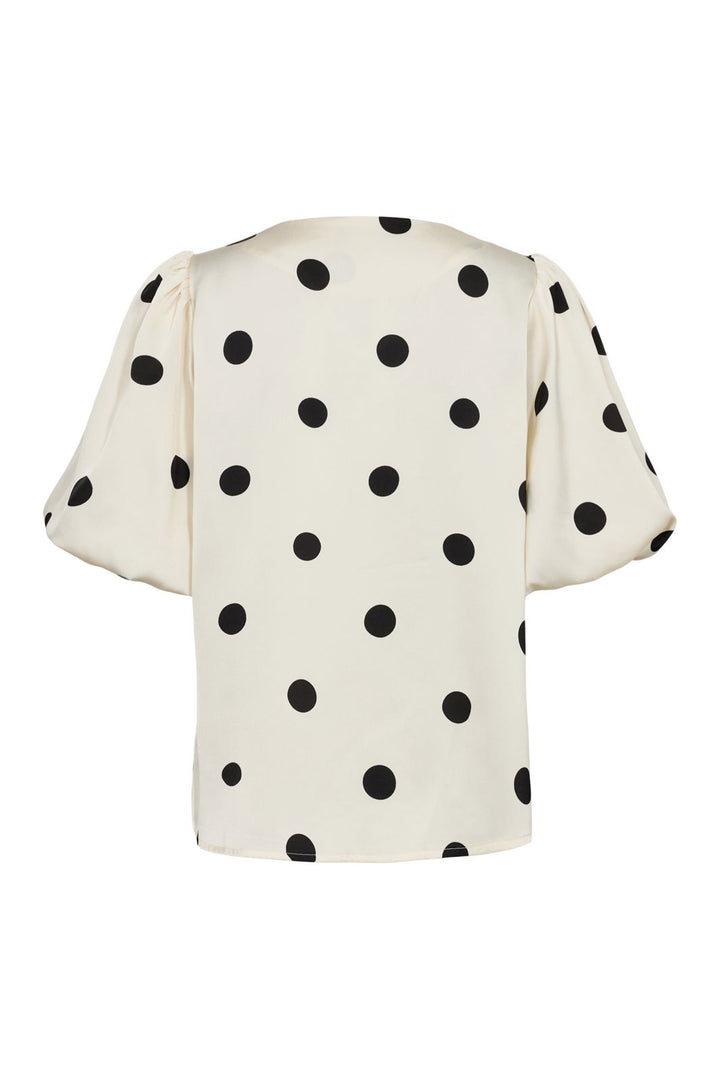 Liberte - Dotti Blouse 22390 - Creme Black Dot