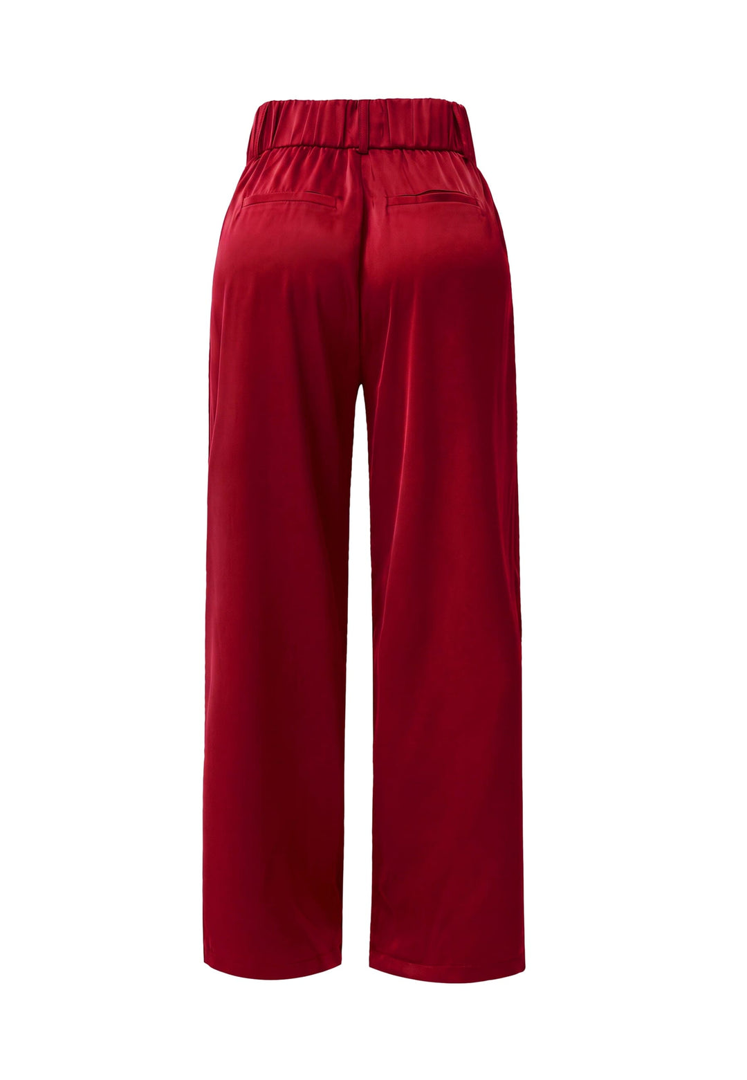 Liberte - Eddy Wide Pants 22482 - Raspberry Sateen Bukser 