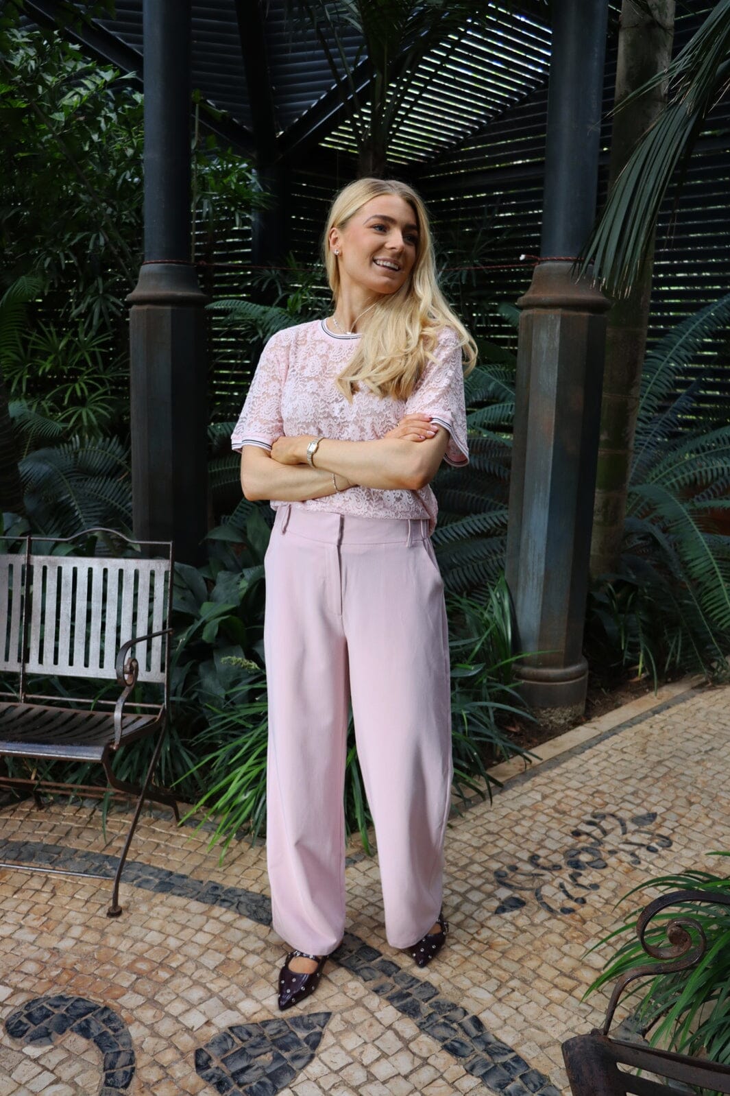 Liberte - Freddy Wide Pants 22366 - Rose