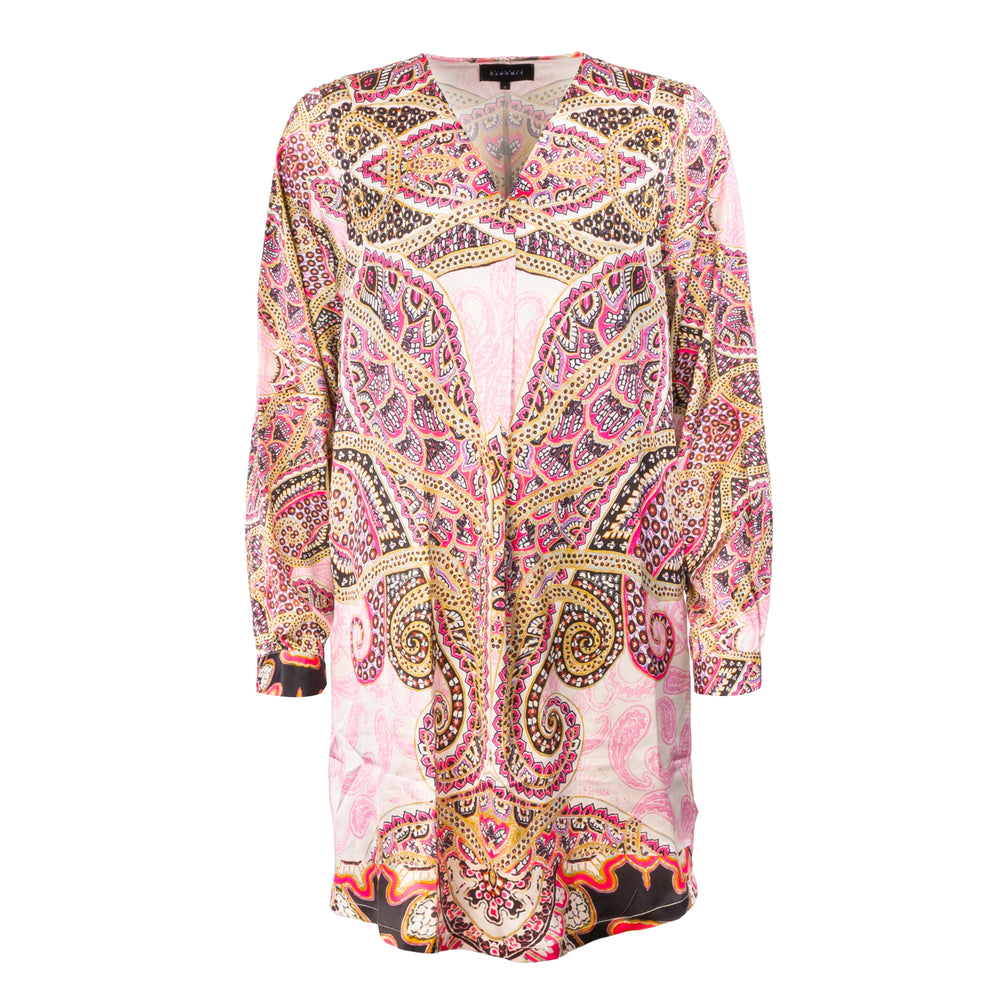 Liberte - Hope-Ls-Tunic - Pink Scarf Kimono 