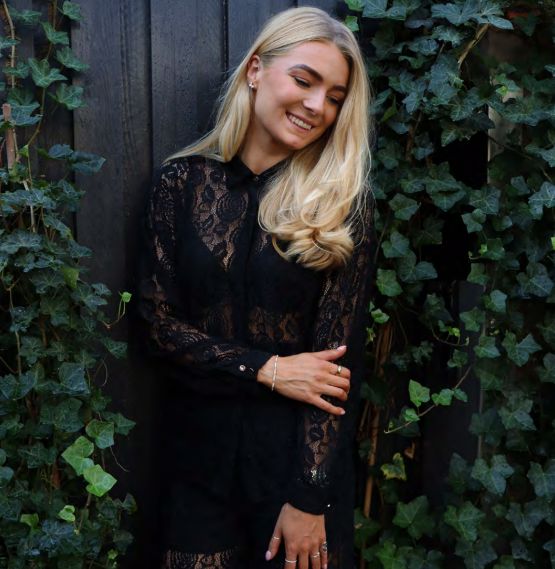 Liberte - Lacy Ls Shirt 22270 - Black Lace Skjorter 