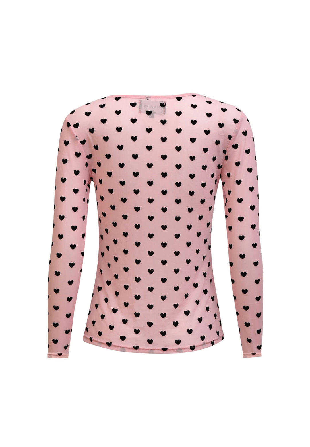 Liberte - Mesh Ls Tshirt, Flock 22081 - Rose Heart T-shirts 
