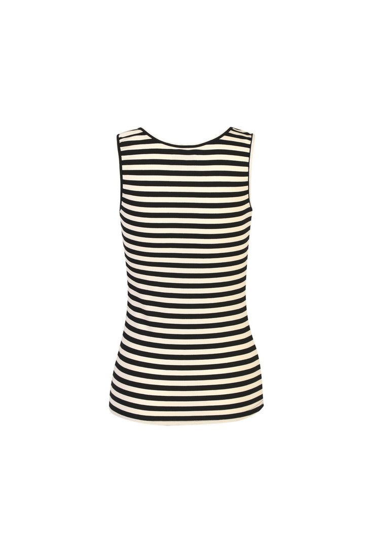 Liberte - Natalia Tank Top 21160 - Black Creme Stripe