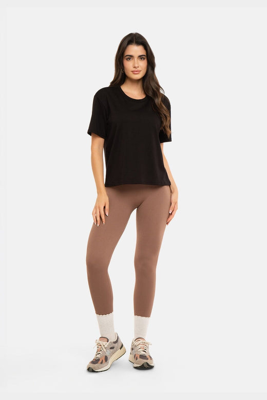 Liberte - Ninna-Rib-Legging 1015 - Deep Taupe