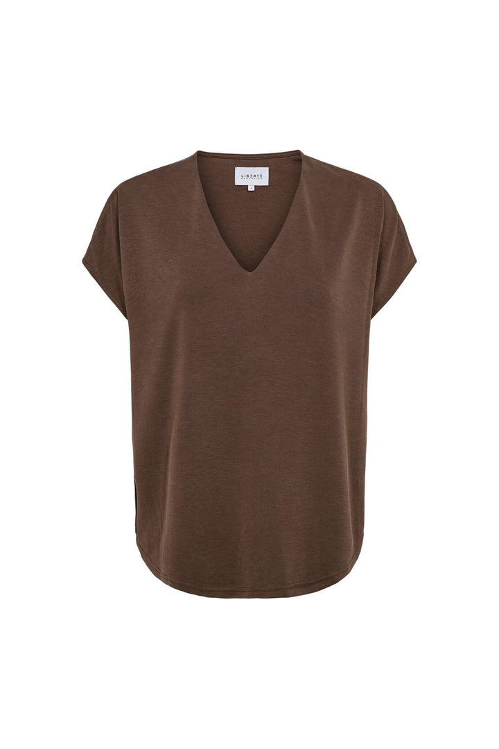 Liberte - Nuni Vneck Tshirt 22409 - Brown