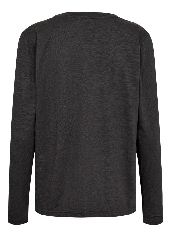 Liberte - Ulla-Ls-Tshirt - Dark Grey Bluser 